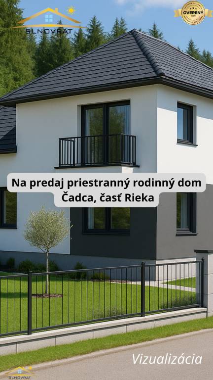 Na predaj priestranný rodinný dom v tichej lokalite  Čadca, časť Rieka
