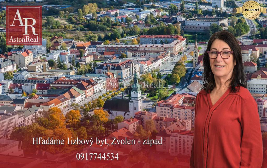 Kúpime 1izbový byt, ZVOLEN - západ, Strážská cesta, Tulská ul. ...