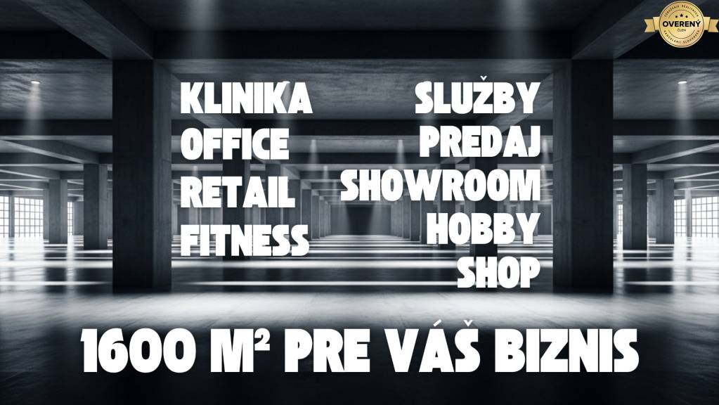 PREDAJ | Obchodný priestor FAMM | 1600 m² v centre kom. zóny Humenné