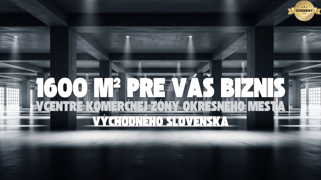 PREDAJ | Obchodný priestor | 1600 m² v centre komerčnej zóny