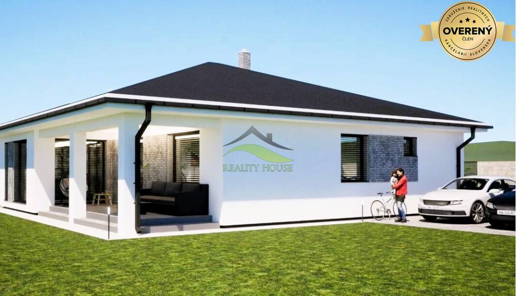 Murovaná Novostavba - Rodinný dom s pekný pozemkom 760 m2