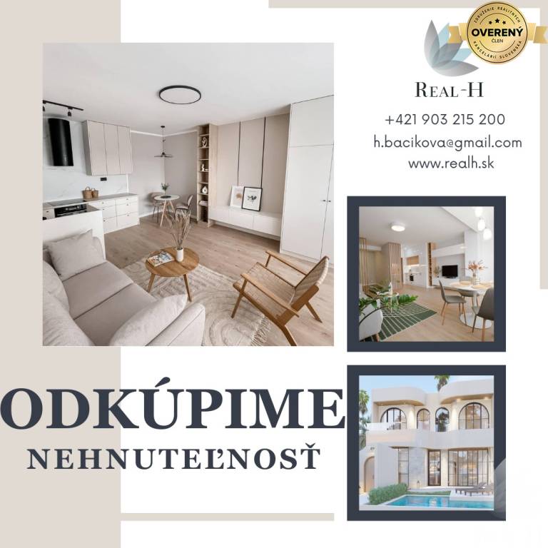 ODKÚPIME VAŠU NEHNUTEĽNOSŤ