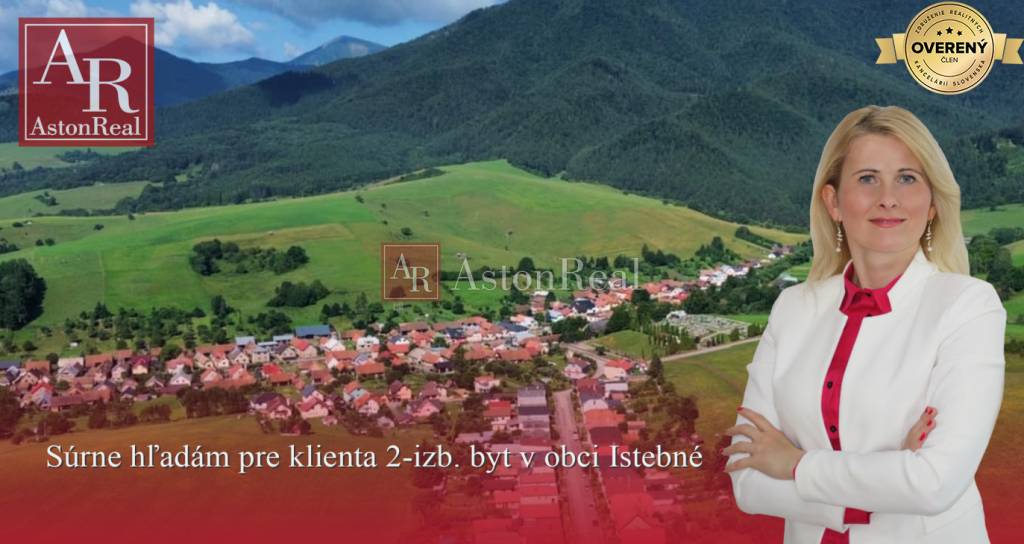 Súrne kúpim 2-izb. byt v obci ISTEBNÉ, Dolný Kubín