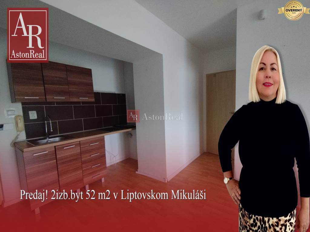 Predané! 2-izbový byt 52 m2 s lodžiou - Liptovský Mikuláš