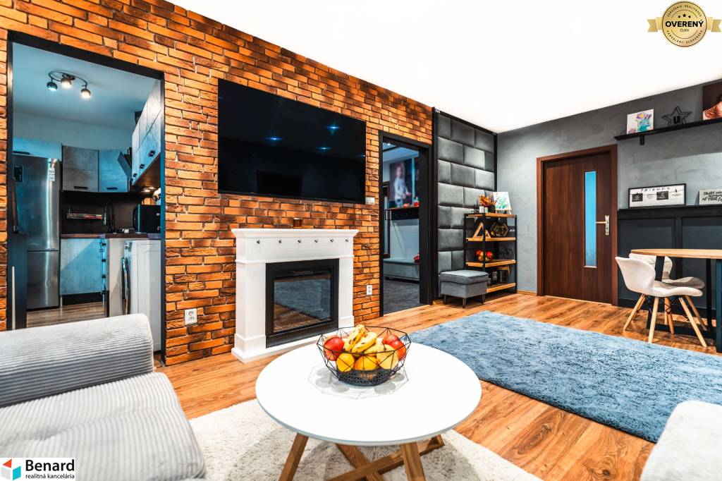 Na predaj štýlový 4 izbový byt s top výhľadom na Furči 