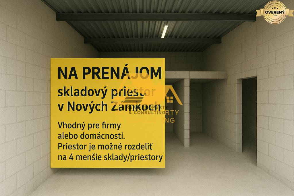 Prenajmem skladové priestory v Nových Zámkoch