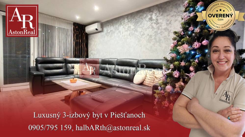 IBA U NÁS!  Elegantný 3+1 byt, lodžia,kompletná rekonštrukcia,Piešťany