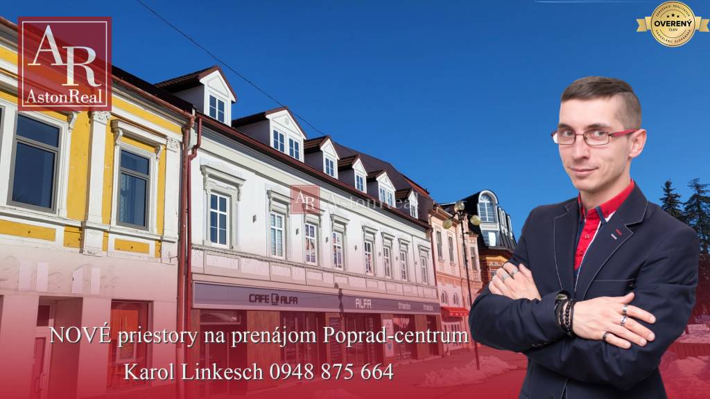 Prenájom kancelárskych priestorov - POPRAD - centrum - od 37 do 40m2