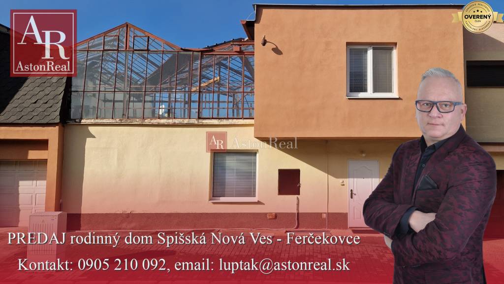 AstonReal: EXKLUZÍVNE predaj rodinný dom Spišská Nová Ves - Ferčekovce