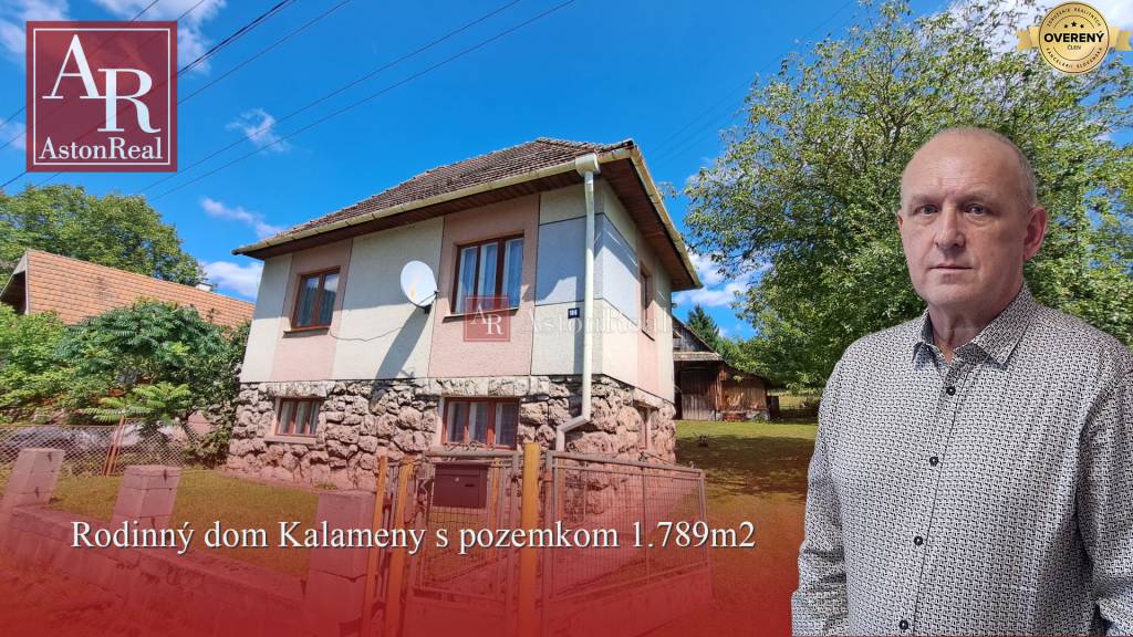 Rezervované: Rodinný dom Kalameny s pozemkom 1.789m2