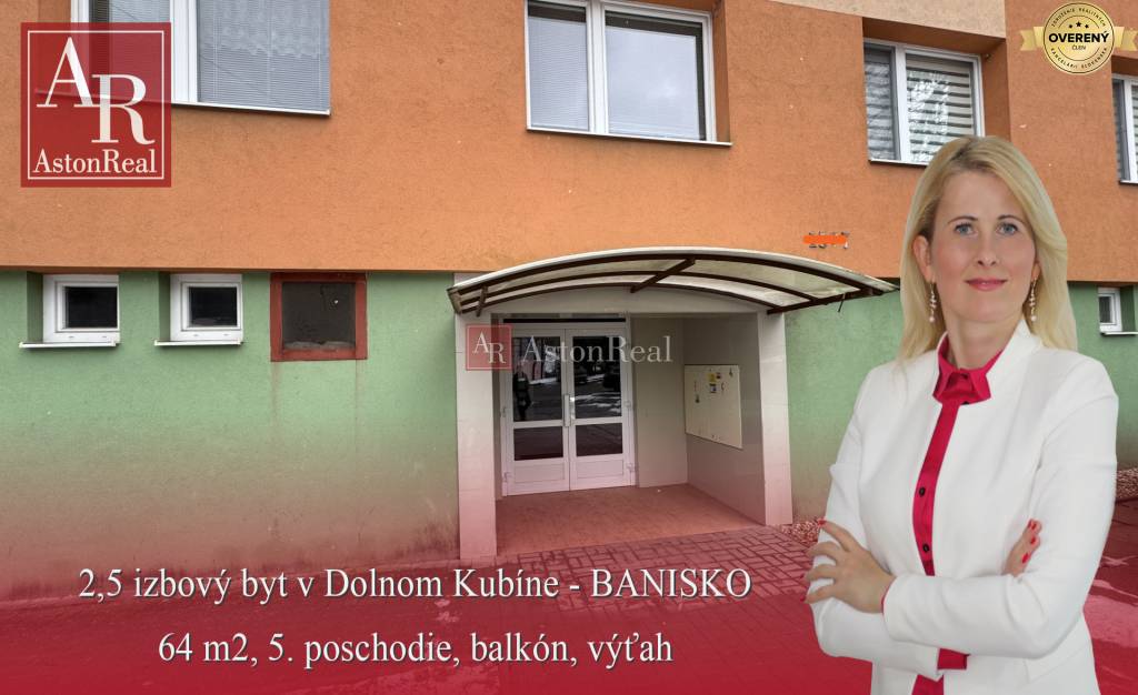 Na predaj 2,5 izb. byt v Dolnom Kubíne - BANISKO, 64 m2, balkón
