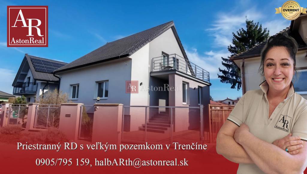 Krásny priestranný 5-izbový RD, 300m2, pozemok 1.008m2, Trenčín