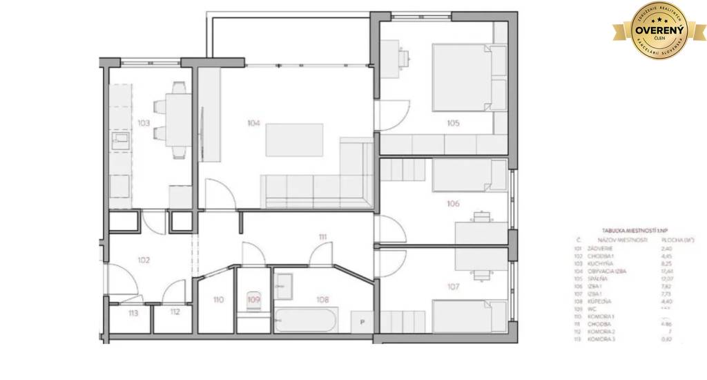 RADO | IBA U NÁS! Predaj 4-i. bytu,75 m2, L. Novomeského - Trenčín Juh