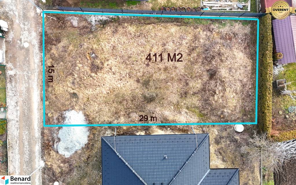 STAVEBNÝ POZEMOK, 411 m2, VEĽKÝ ŠARIŠ