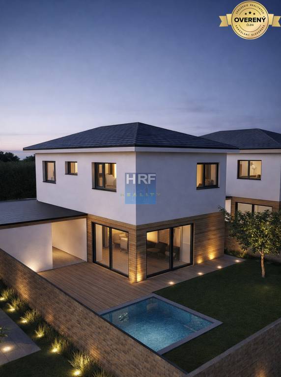 Hrubá stavba dvojpodlažného domu v Senici - IBV Vinohrady.