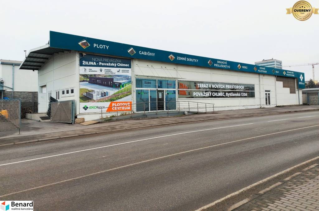 PRENÁJOM: Moderná hala (525 m²) v TOP lokalite Žiliny – Kamenná ul.