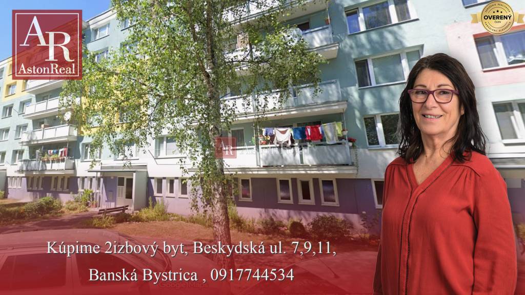 Kúpime  2izbový byt, Beskydská ul. 7,9,11, Banská Bystrica