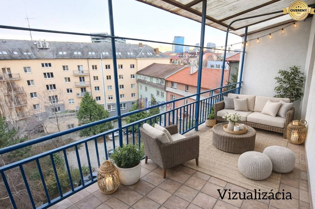 Mestský úkryt v centre s terasou – pre ľudí, ktorí chcú žiť v meste