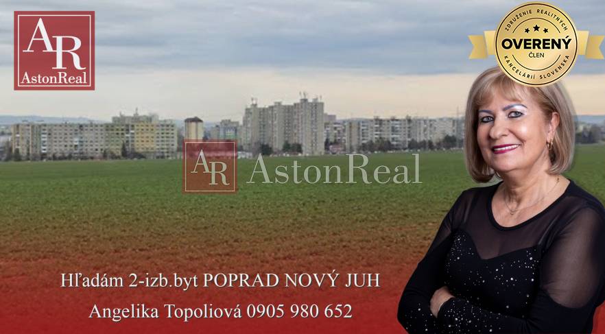 Súrne hľadám pre klienta - POPRAD-NOVÝ JUH - 2-izbový byt