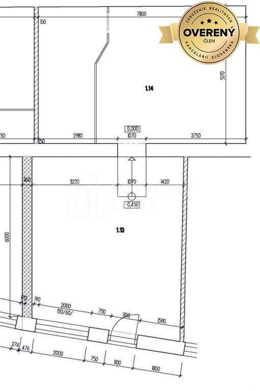 Na prenájom obchodné priestory 76 m2 - dvor z Národnej Žilina Centrum