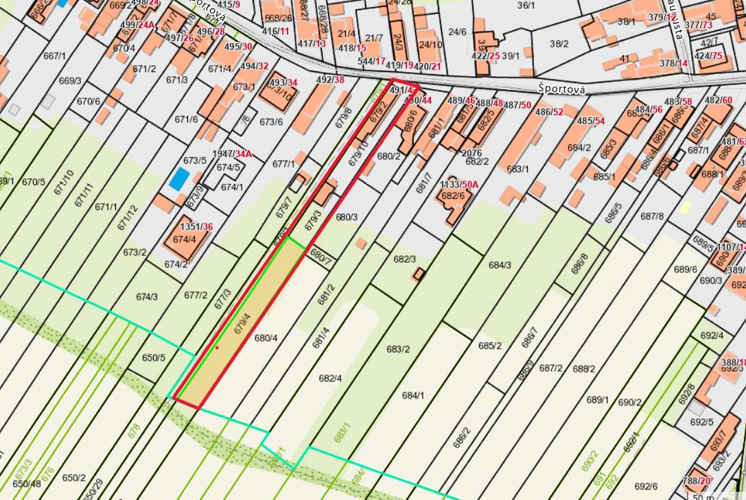 Stavebný pozemok pre RD v obci Most pri Bratislave na ul. Športová