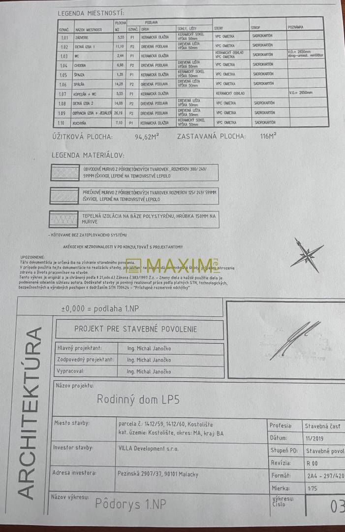 REZERVOVANE!Novostavba 4-izbového RD s terasou, 391 m² pozemok