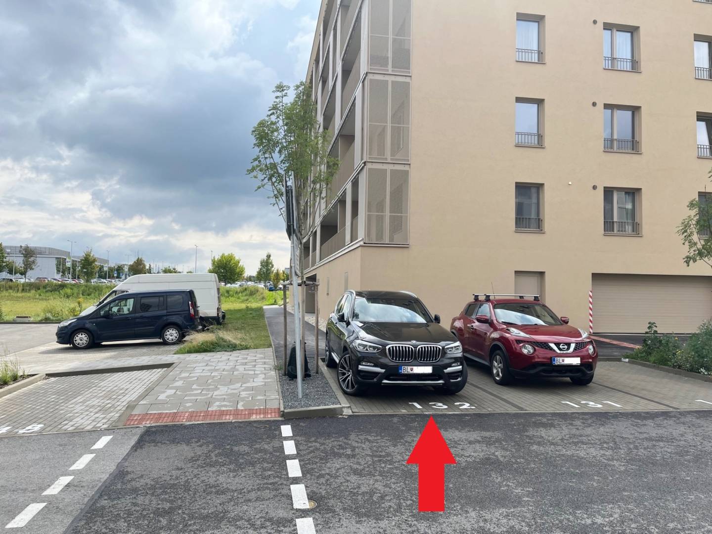 Parkovacie miesto Bory Promenáda, pri nemocnici