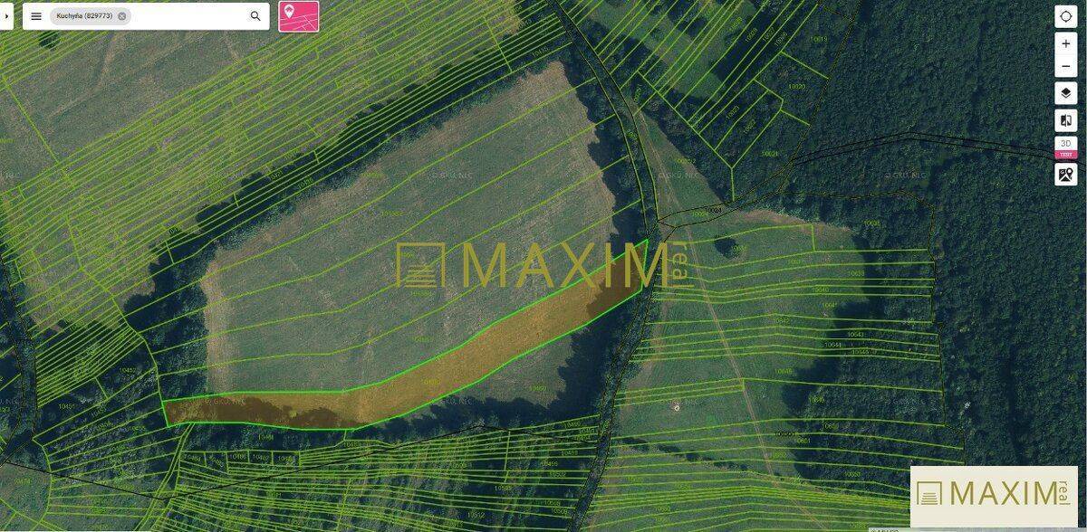 Slnečný takmer hektárový pozemok (9410m²) v k.ú. Kuchyňa s nádherným p