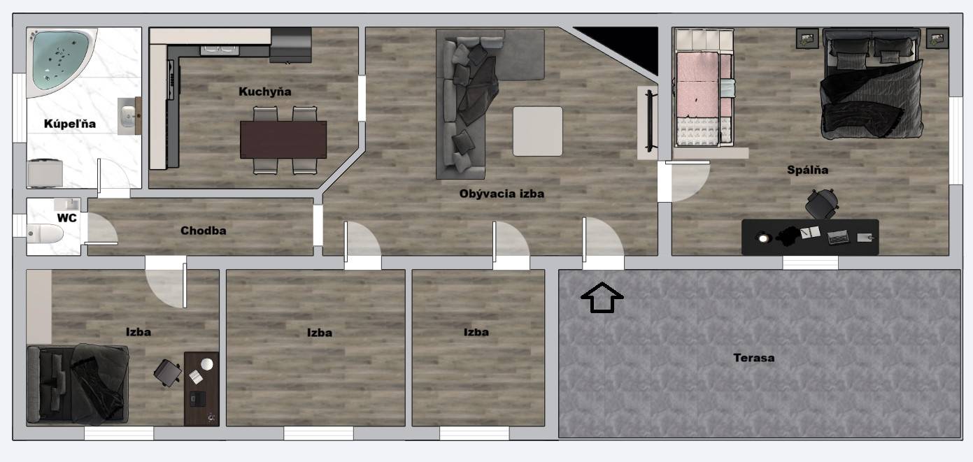 Ponúkame na predaj rodinný dom s veľkým pozemkom v obci Trnávka