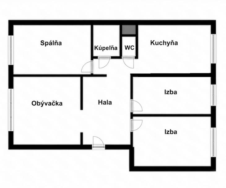 4 izbový byt na ulici Švabinského, Petržalka