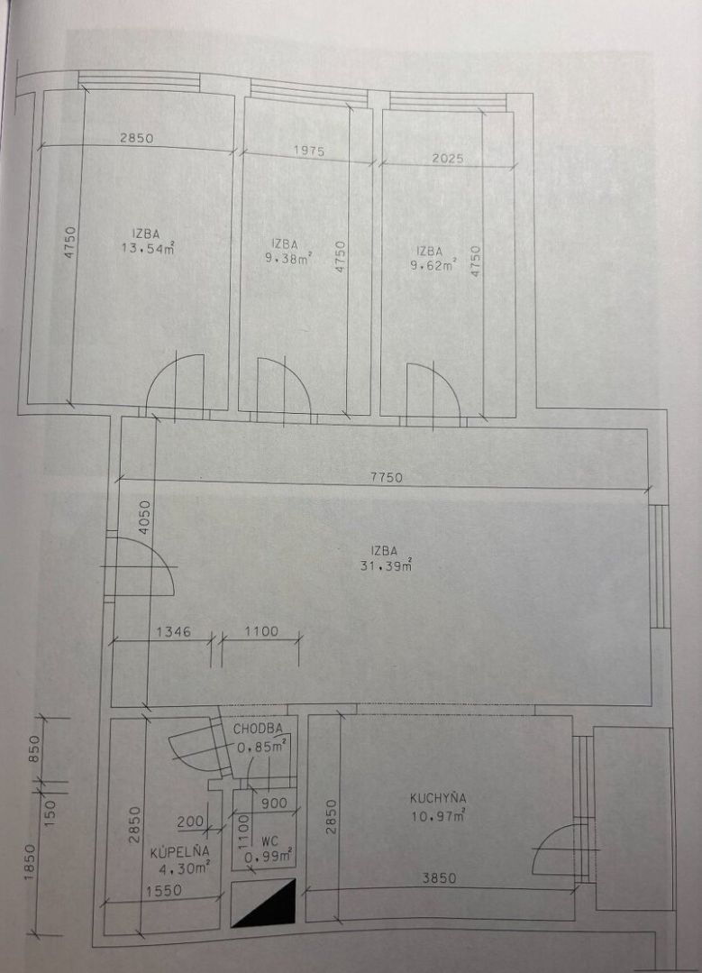 4- izbový byt na Matejkovej ulici