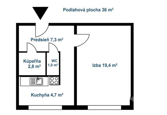 Slnečný 1-izbový byt s nádherným výhľadom a investičným potenciálom |
