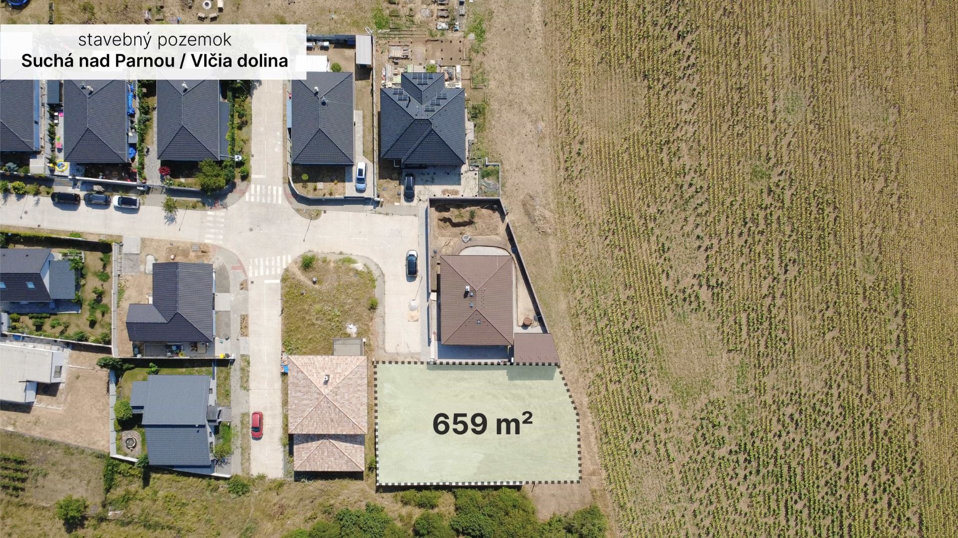 Stavebný pozemok, 659 m², Vlčia dolina, Suchá nad Parnou