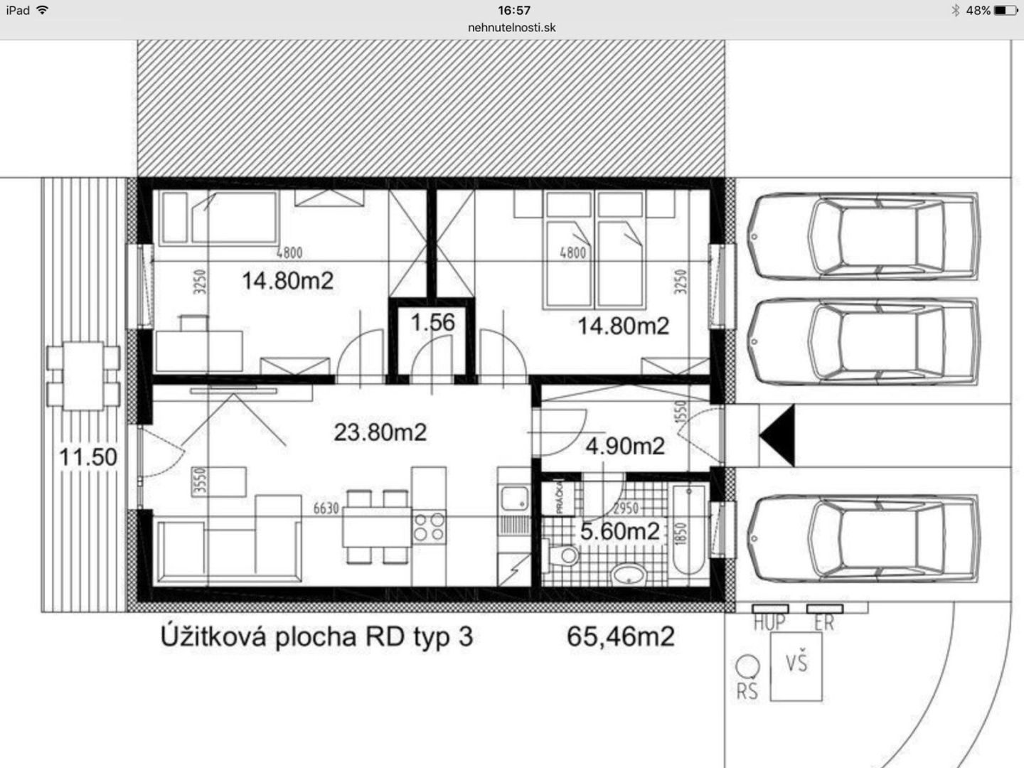 Rodinný dom v obci Láb, kľudná slepá ulica