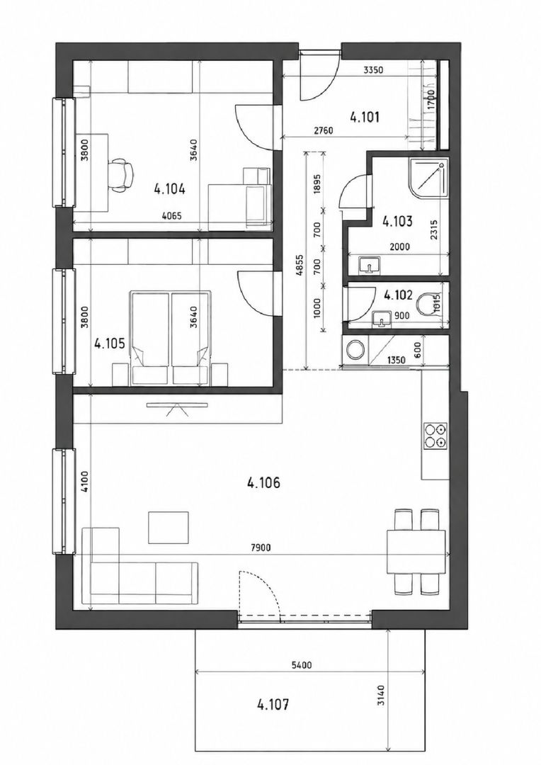 Komfortný 3-izb byt so záhradou,2x parkovacím státím v Kostolišti, MA
