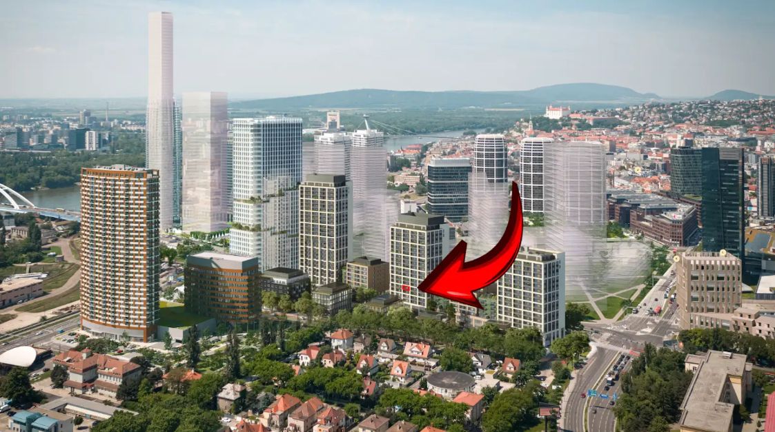 Vo výstavbe – V projekte Downtown Yards 2 izbový byt s garáž. státím