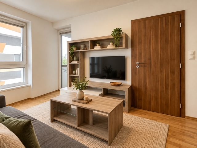 Kvalitne zariadený 2-izbový byt s loggiou, pivnič. kobkou, parkovaním