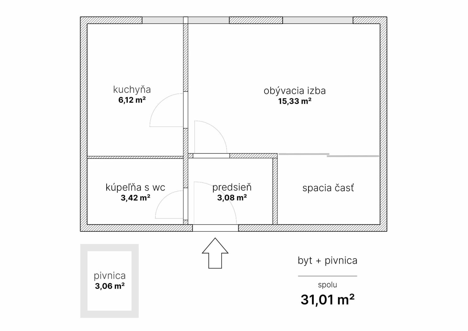 1,5-izbový byt 31,01m² | Bieloruská, Bratislava