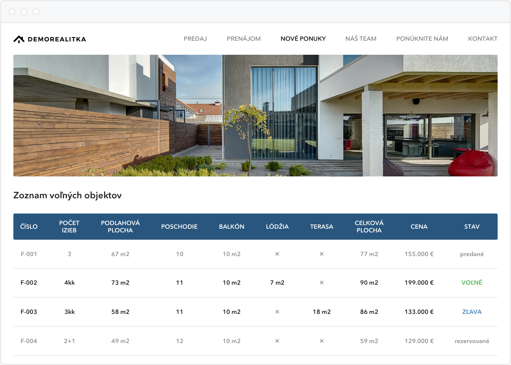 backOFFICE® Development - novostavby na jeden klik